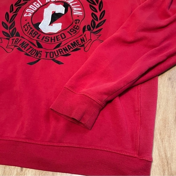 Coogi Red Australian Tri Nations Tournament Sweatshirt Embroidered Sweater XL - Picture 2 of 10
